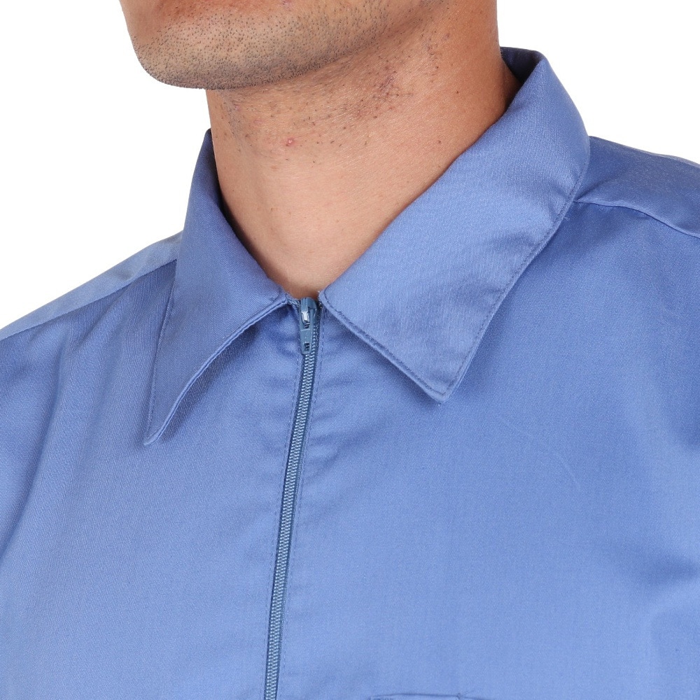 ベンデイビス（BEN DAVIS）（メンズ）半袖シャツ メンズ ハーフジップ 23580030-SAX