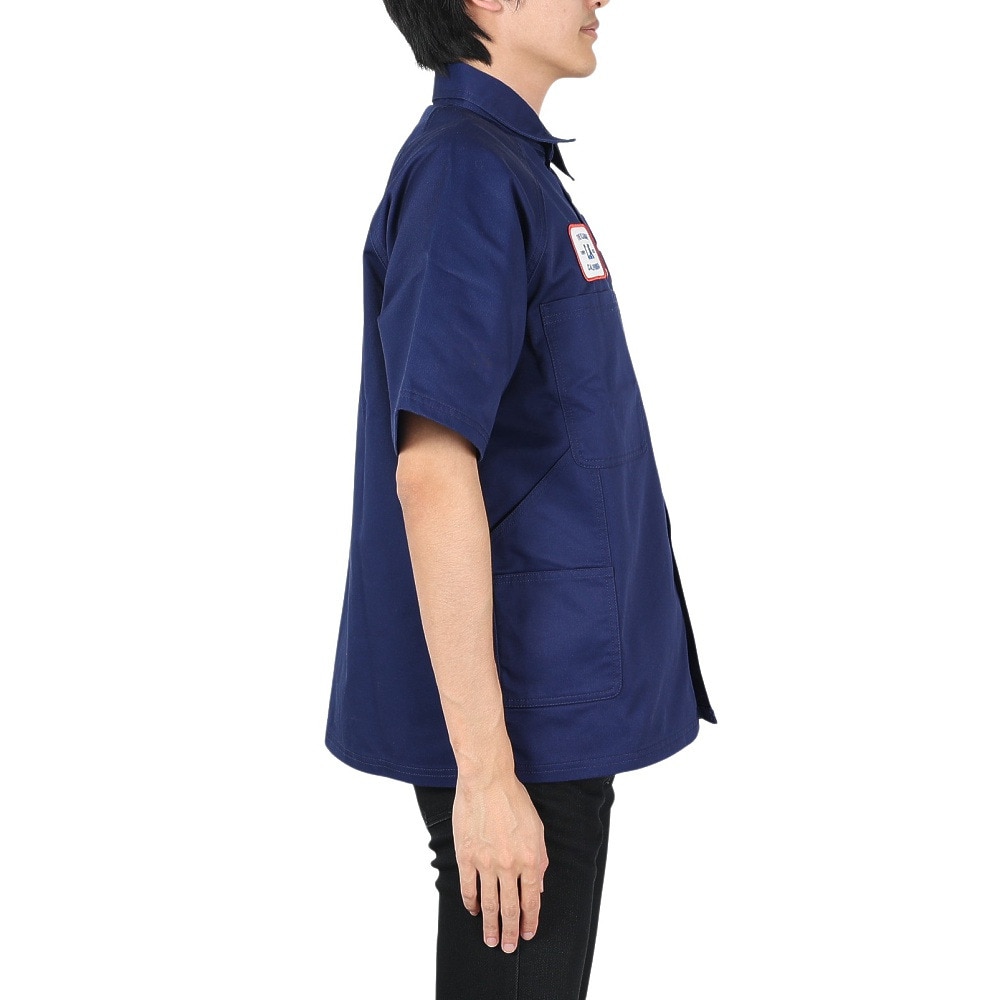 エクストララージ（XLARGE）（メンズ）半袖シャツ メンズ ロゴ PATCH ワークシャツ 101232014004-NAVY