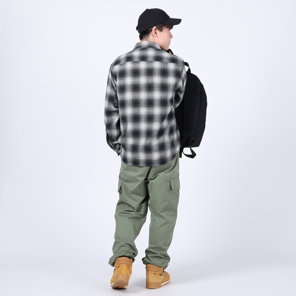 ベンデイビス（BEN DAVIS）（メンズ）HEAVY PLAID 長袖シャツ 23780028-80BLK