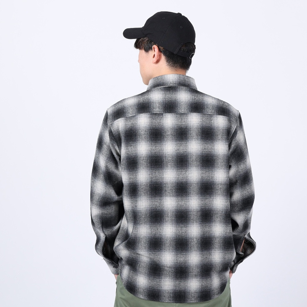 ベンデイビス（BEN DAVIS）（メンズ）HEAVY PLAID 長袖シャツ 23780028-80BLK