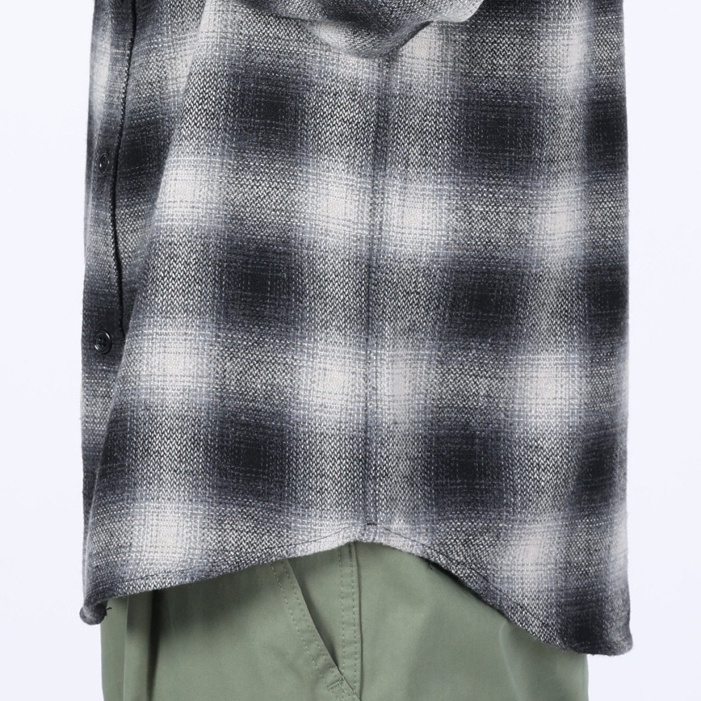 ベンデイビス（BEN DAVIS）（メンズ）HEAVY PLAID 長袖シャツ 23780028-80BLK