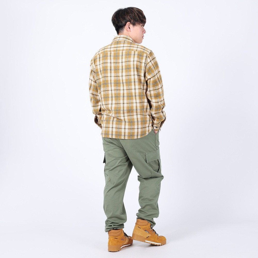 ベンデイビス（BEN DAVIS）（メンズ）HEAVY PLAID 長袖シャツ 23780028-82BEIGE