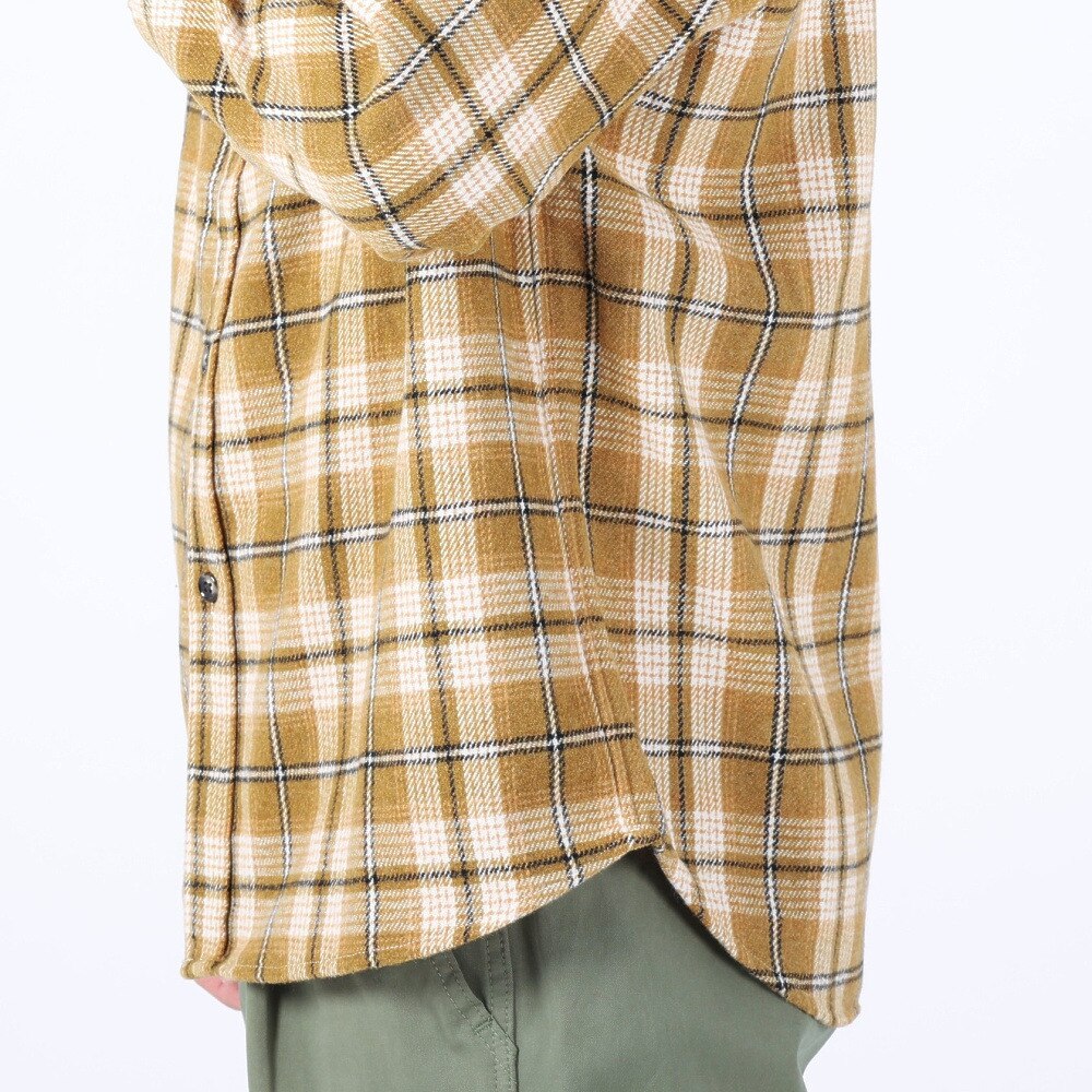 ベンデイビス（BEN DAVIS）（メンズ）HEAVY PLAID 長袖シャツ 23780028-82BEIGE