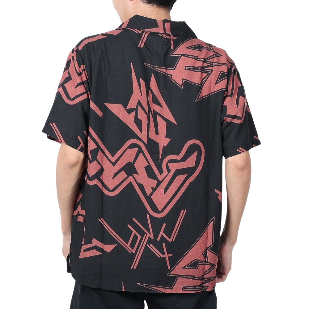 マナスタッシュ（MANASTASH）（メンズ）カタカナ マナロハシャツ 792-4123004 BLACK