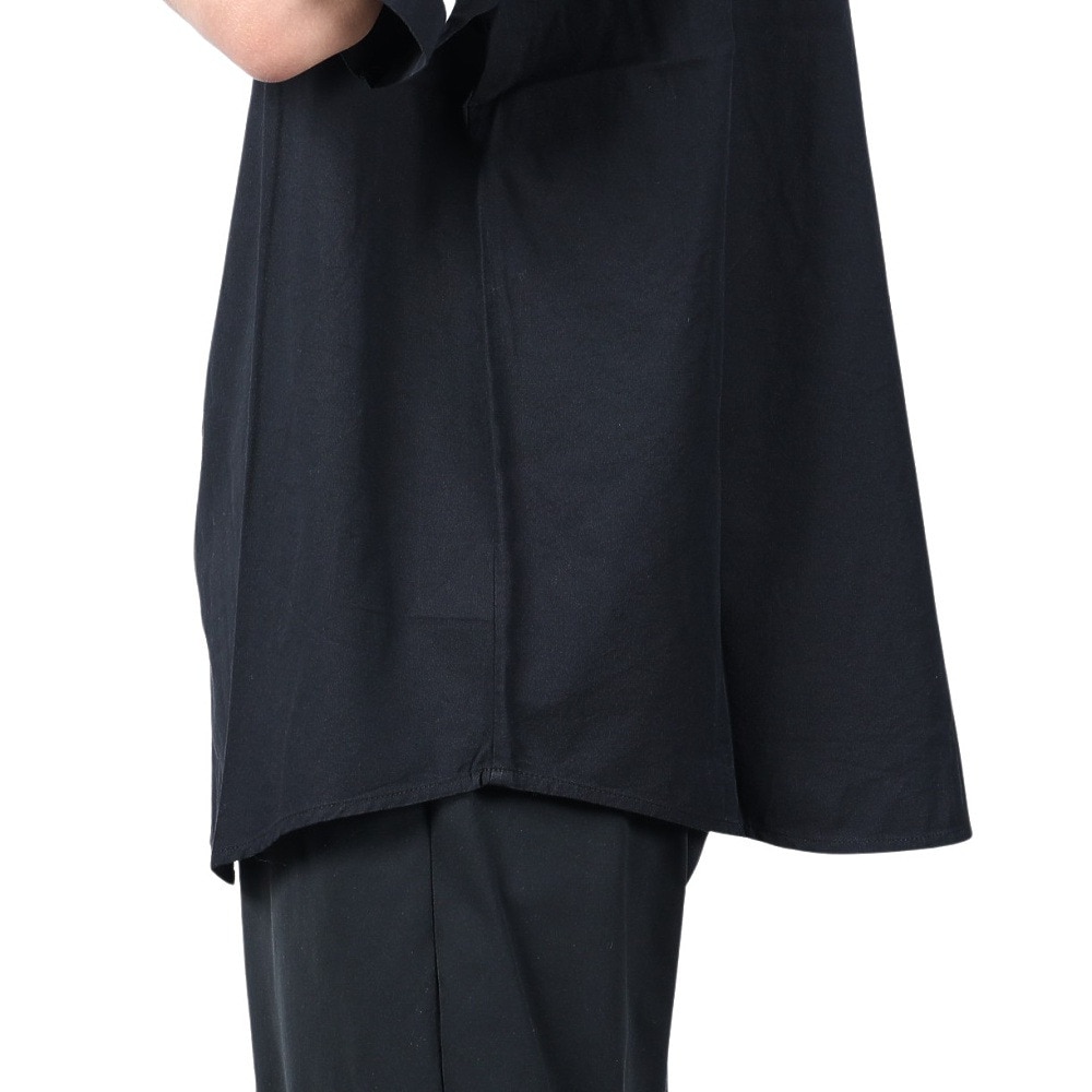 マナスタッシュ（MANASTASH）（メンズ）カレッジロゴ ベースボールシャツ 792-4123005 BLACK
