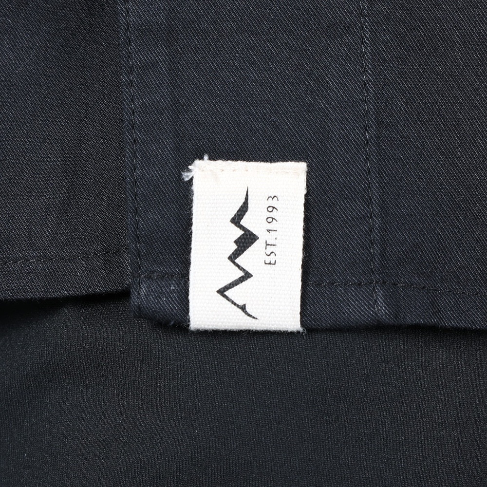 マナスタッシュ（MANASTASH）（メンズ）カレッジロゴ ベースボールシャツ 792-4123005 BLACK