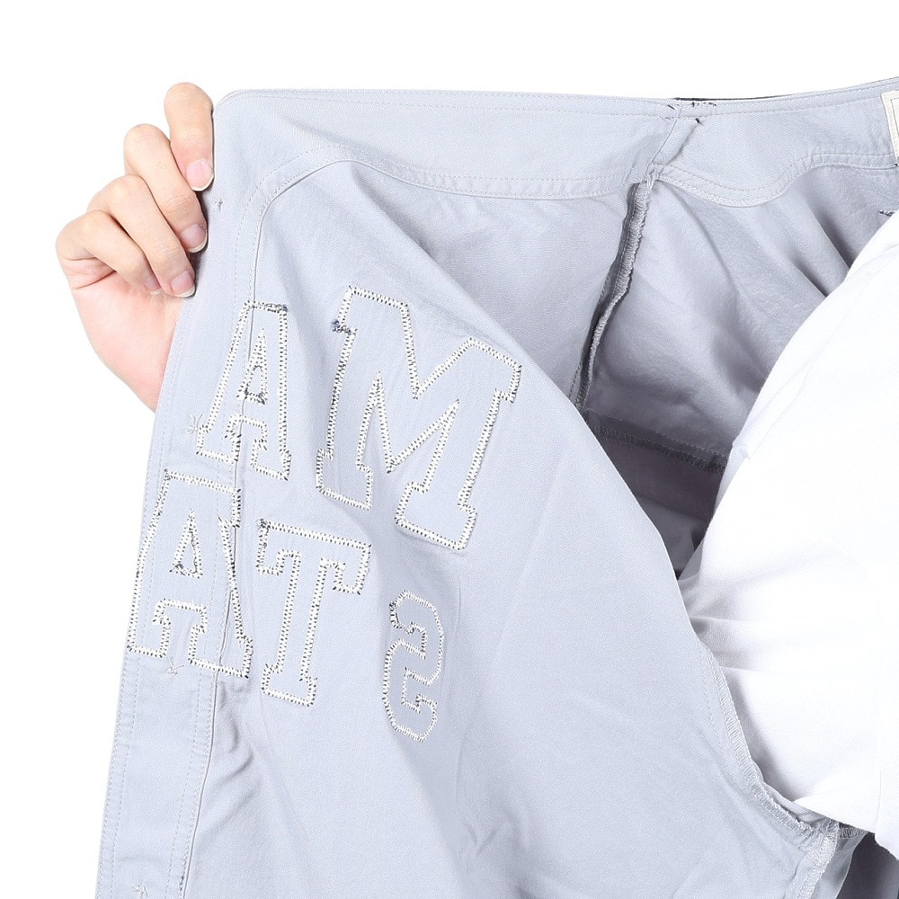 マナスタッシュ（MANASTASH）（メンズ）カレッジロゴ ベースボールシャツ 792-4123005 GREY