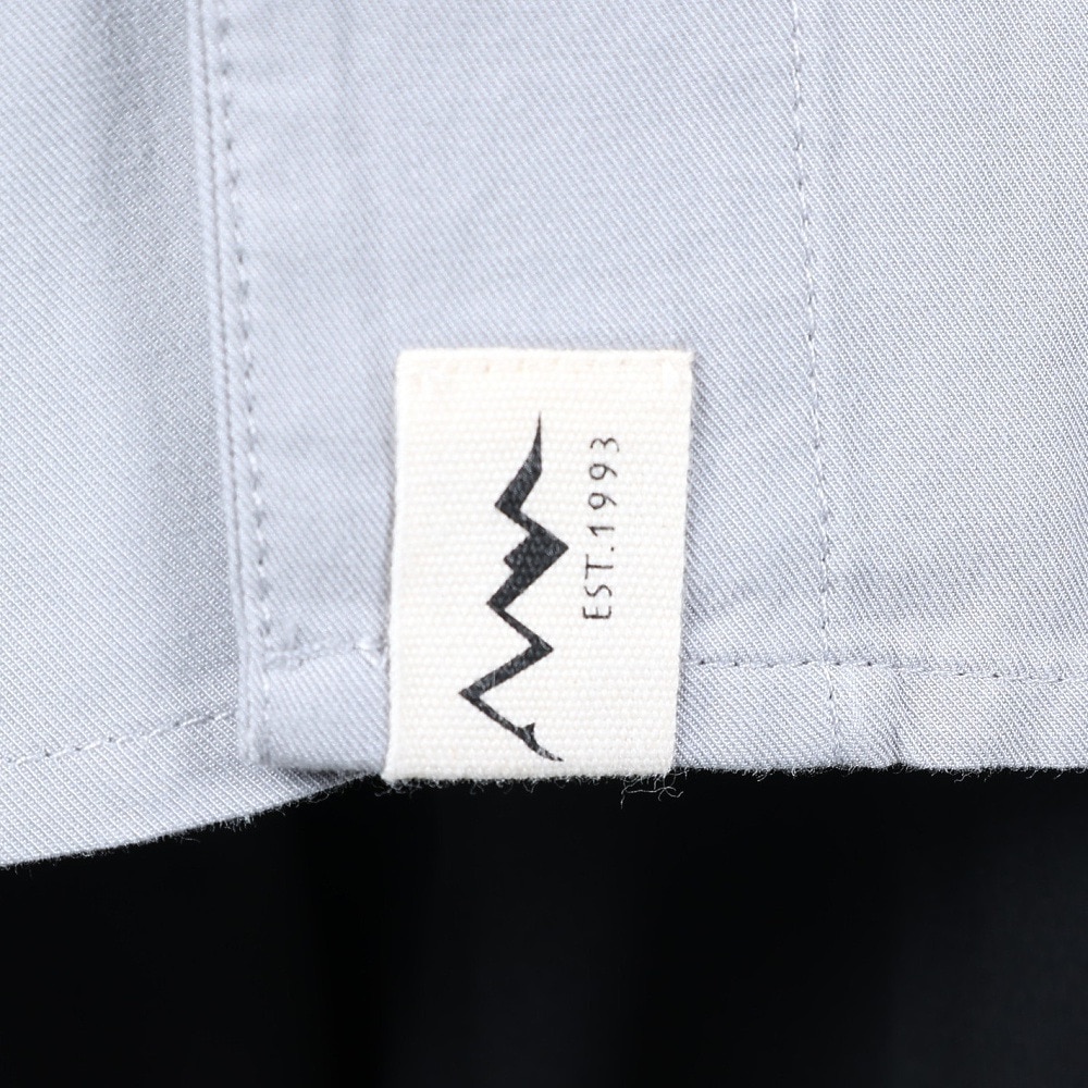 マナスタッシュ（MANASTASH）（メンズ）カレッジロゴ ベースボールシャツ 792-4123005 GREY