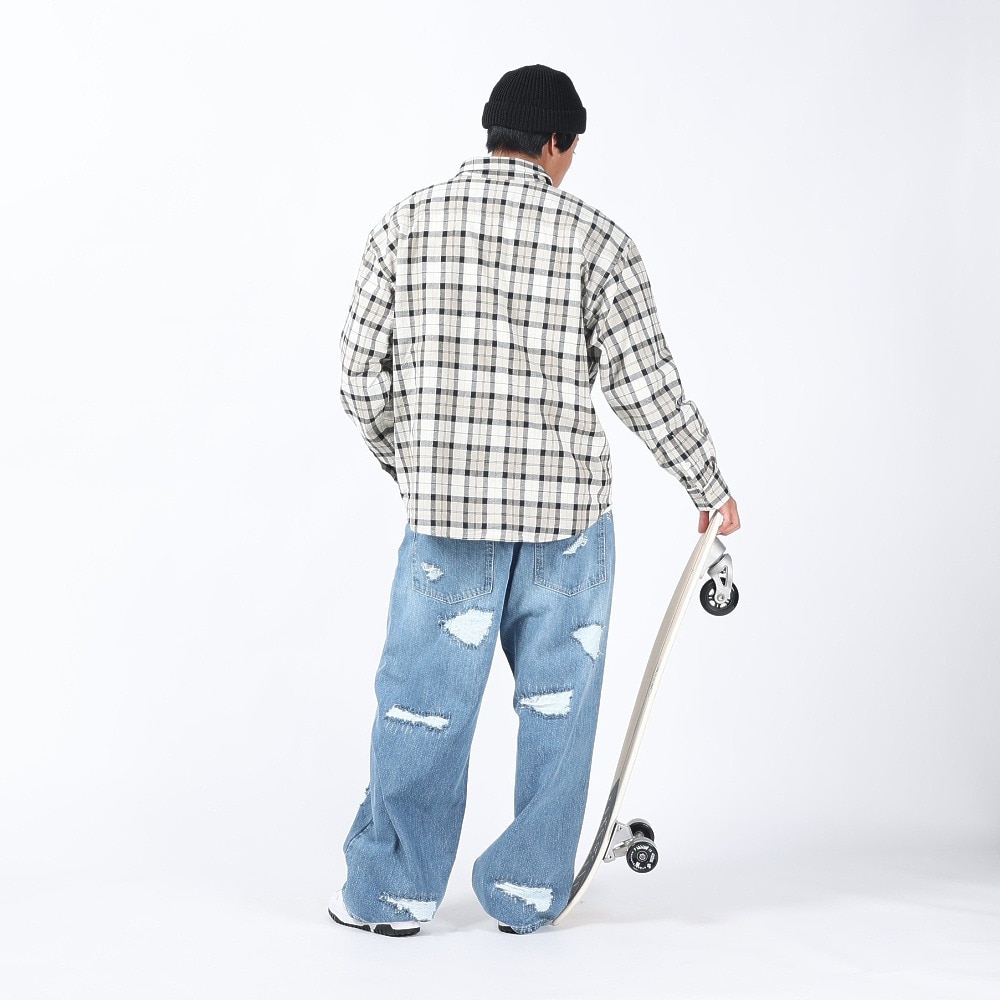 エクストララージ（XLARGE）（メンズ）PLAID 長袖シャツ 101241014001-BEIGE