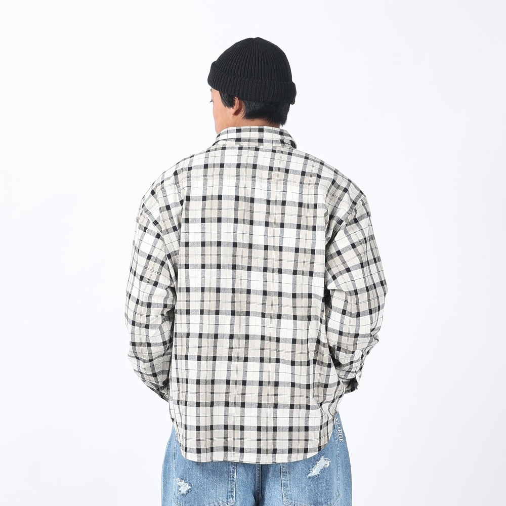 エクストララージ（XLARGE）（メンズ）PLAID 長袖シャツ 101241014001-BEIGE