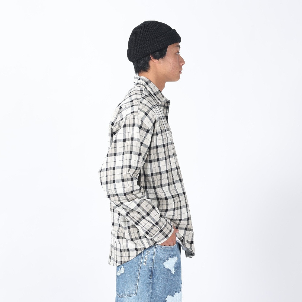 エクストララージ（XLARGE）（メンズ）PLAID 長袖シャツ 101241014001-BEIGE