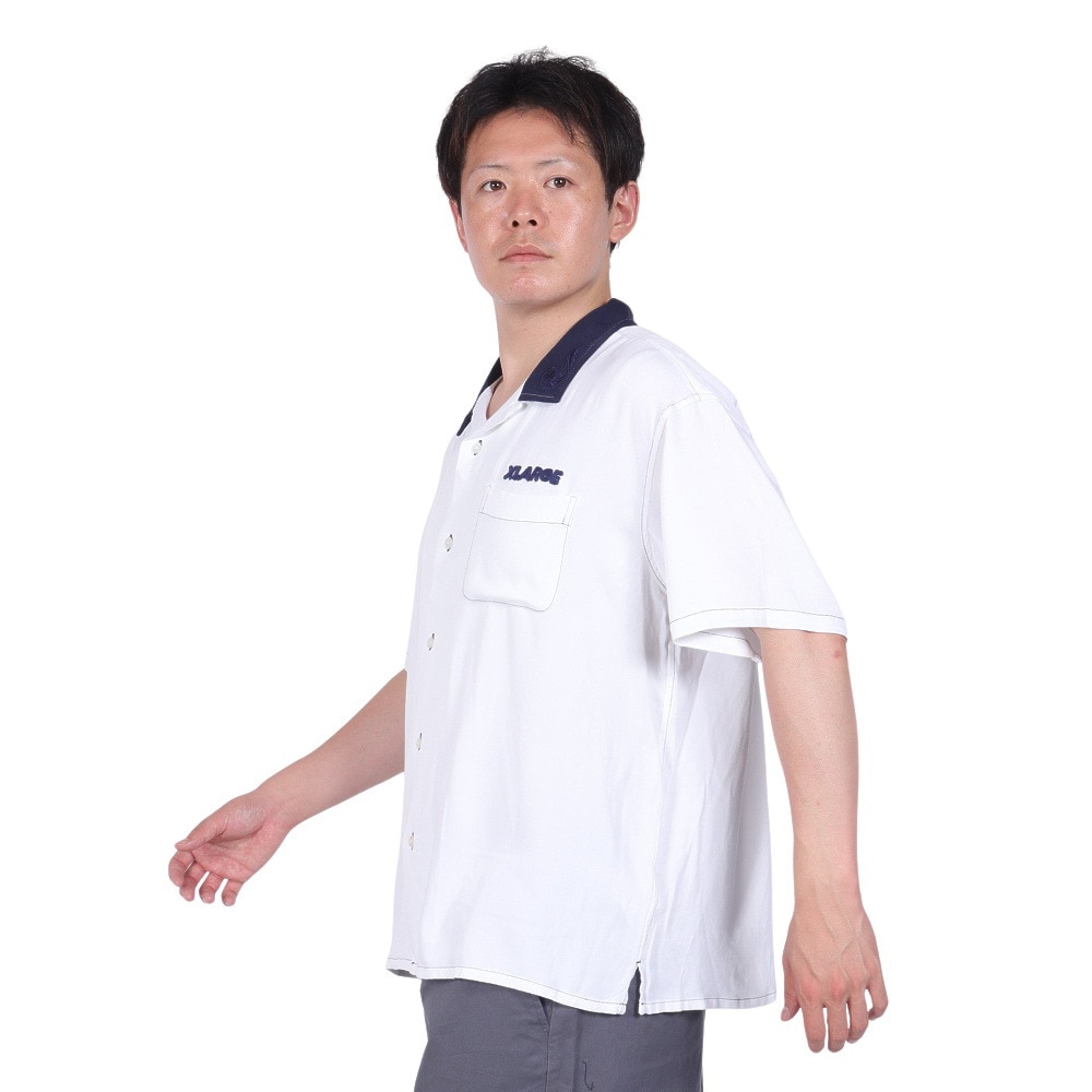 エクストララージ（XLARGE）（メンズ）OG ショートスリーブ WORK シャツ 101242014003-WHITE