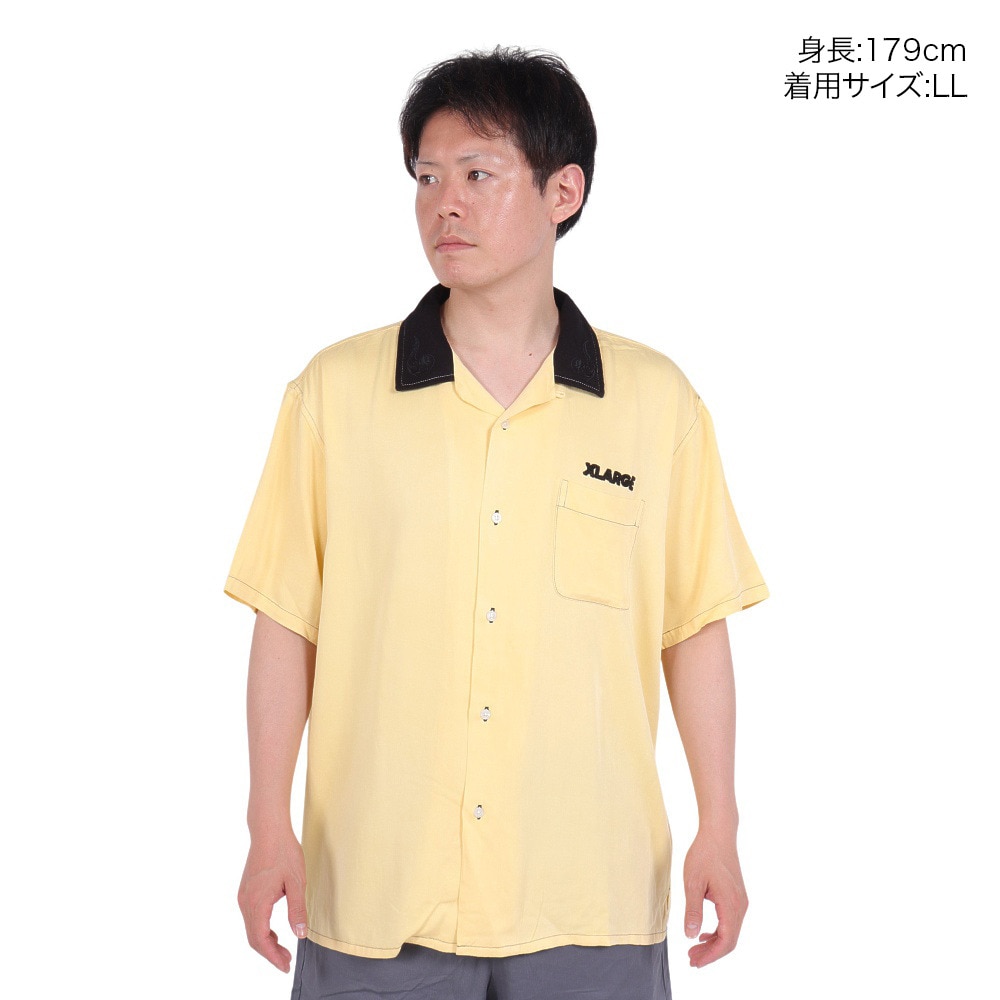 エクストララージ（XLARGE）（メンズ）OG ショートスリーブ WORK シャツ 101242014003-YELLOW