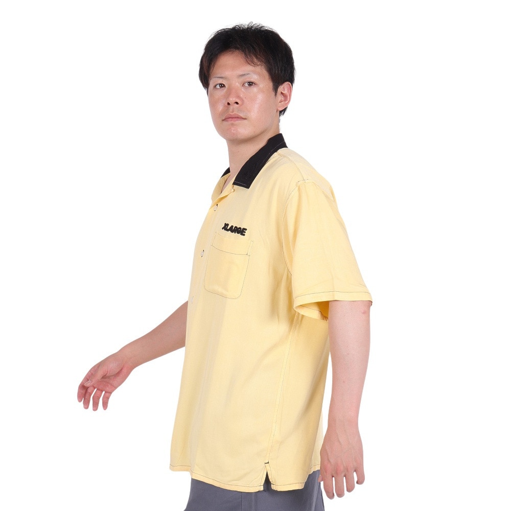 エクストララージ（XLARGE）（メンズ）OG ショートスリーブ WORK シャツ 101242014003-YELLOW