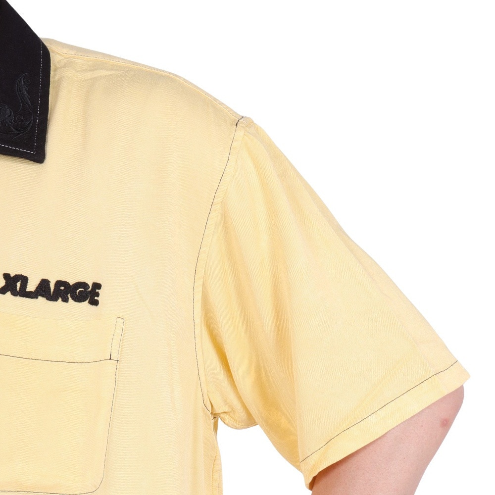 エクストララージ（XLARGE）（メンズ）OG ショートスリーブ WORK シャツ 101242014003-YELLOW