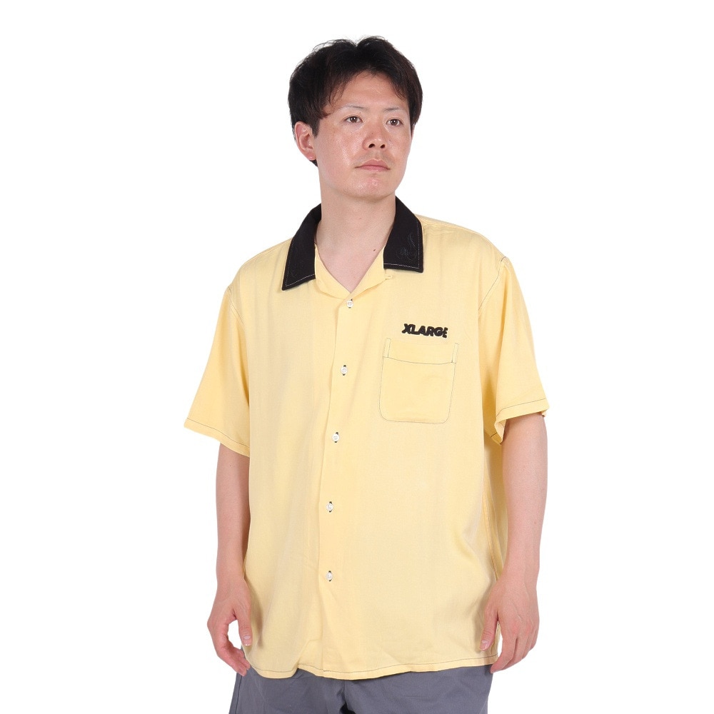 エクストララージ（XLARGE）（メンズ）OG ショートスリーブ WORK シャツ 101242014003-YELLOW