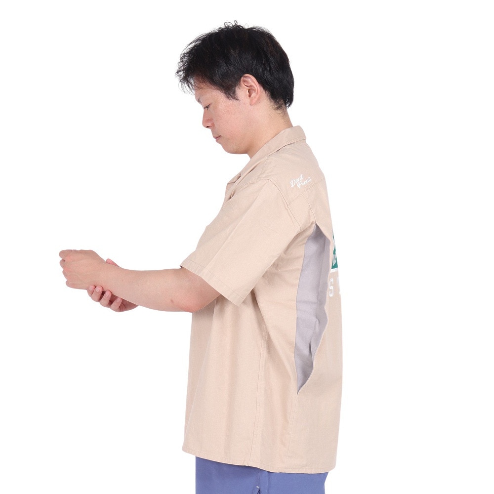 エクストララージ（XLARGE）（メンズ）LOGO WORK 半袖シャツ 101242014005-BEIGE