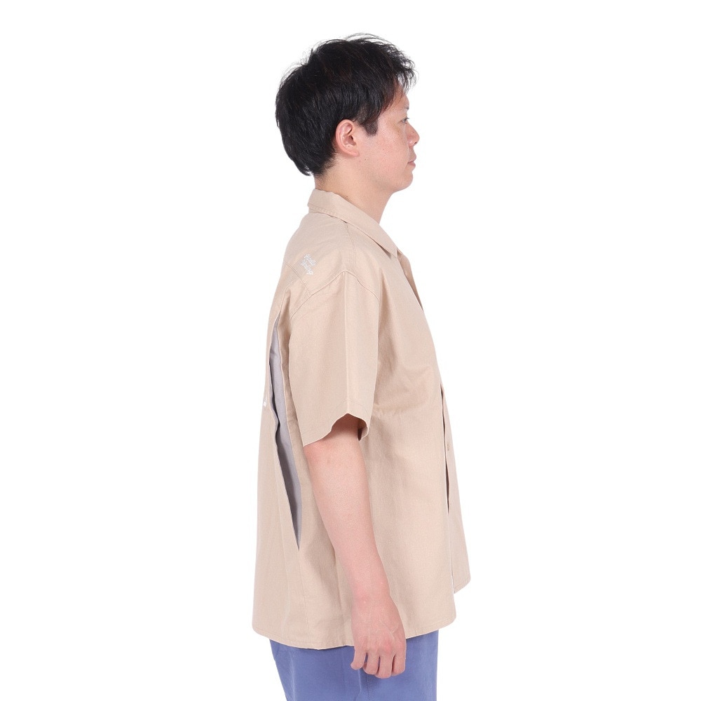 エクストララージ（XLARGE）（メンズ）LOGO WORK 半袖シャツ 101242014005-BEIGE