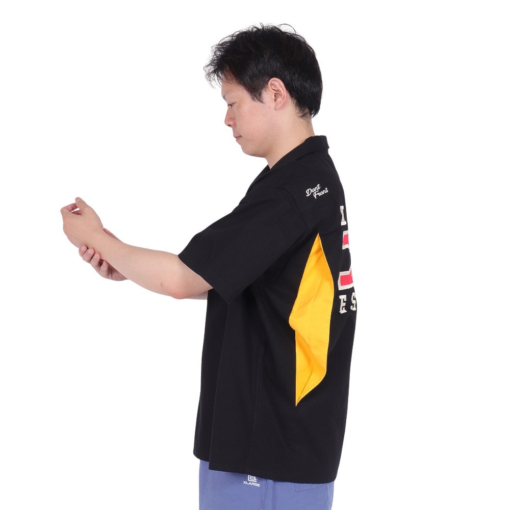 エクストララージ（XLARGE）（メンズ）LOGO WORK 半袖シャツ 101242014005-BLACK
