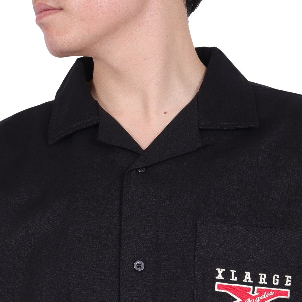 エクストララージ（XLARGE）（メンズ）LOGO WORK 半袖シャツ 101242014005-BLACK