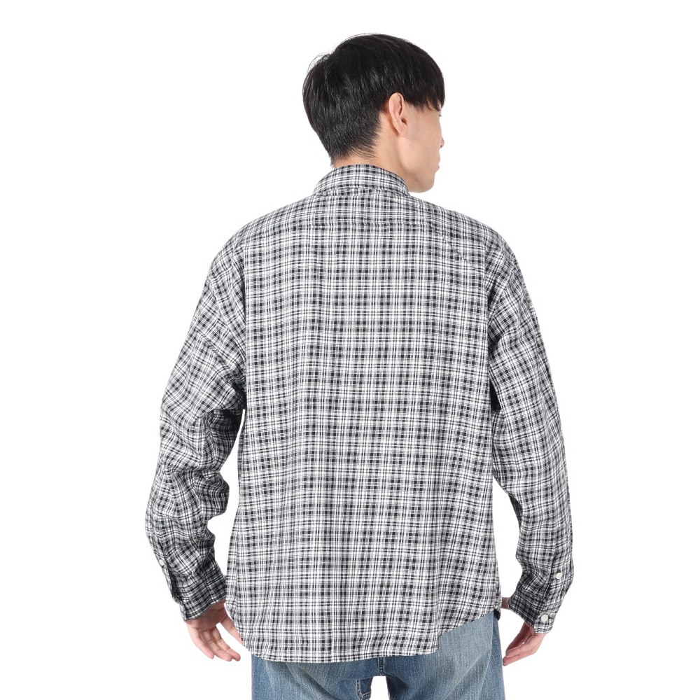 エクストララージ（XLARGE）（メンズ）PLAID ロングスリーブシャツ 101243014001-BLACK