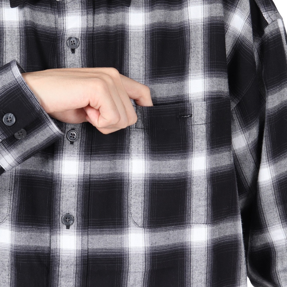 エクストララージ（XLARGE）（メンズ）OLD ENGLISH L/S FLANNEL 長袖シャツ 101243014003-BLACK