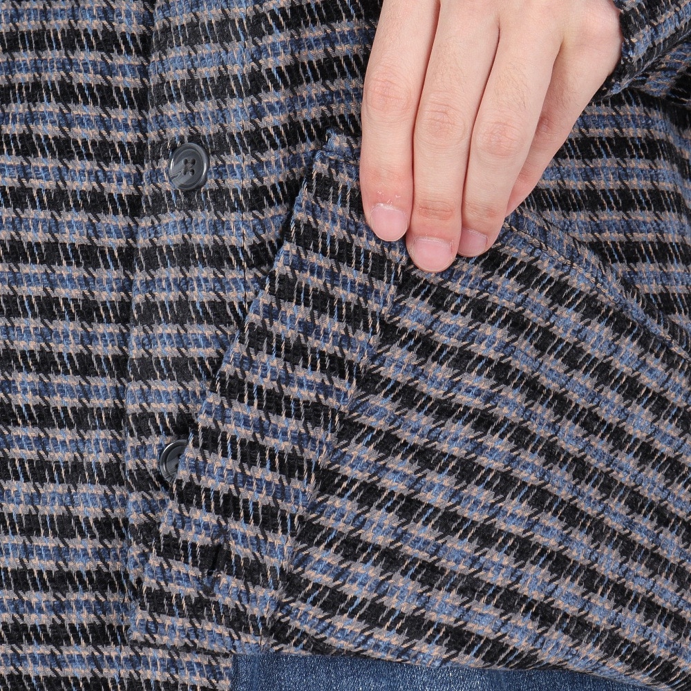 エクストララージ（XLARGE）（メンズ）プレイド ロングスリーブシャツ 101244014002-BLUE