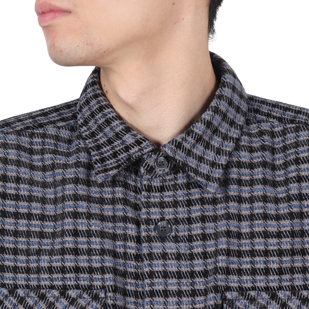 エクストララージ（XLARGE）（メンズ）プレイド ロングスリーブシャツ 101244014002-BLUE