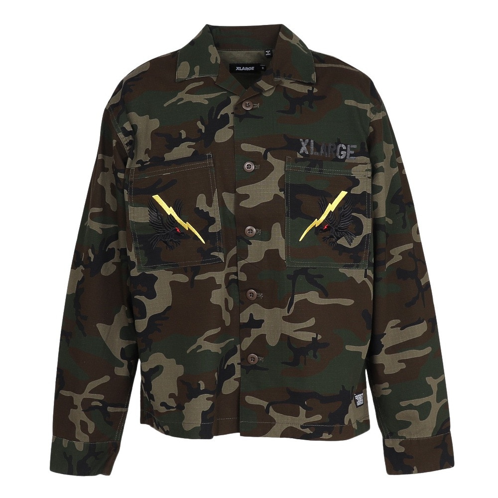 エクストララージ（XLARGE）（メンズ）RIPSTOP MILITARY シャツ 101251014001-CAMO