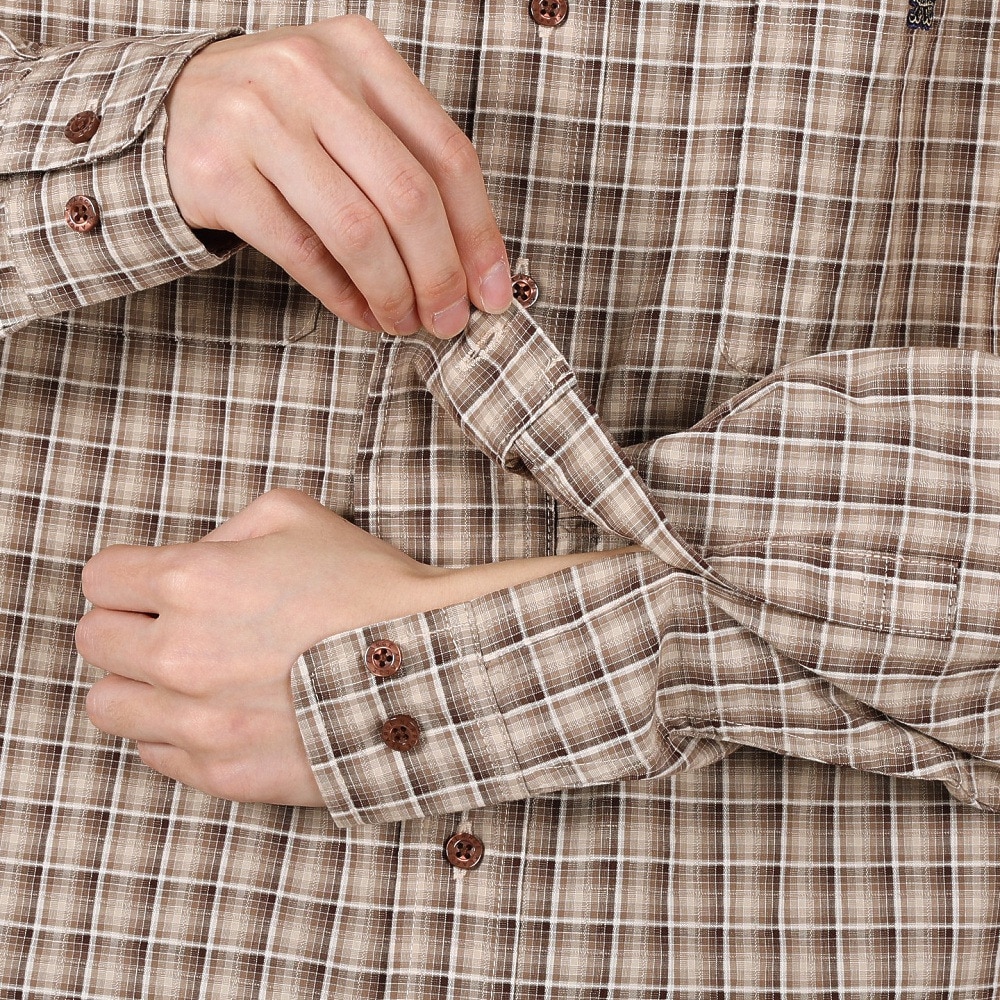 エクストララージ（XLARGE）（メンズ）PLAID 長袖 シャツ 101251014002-BEIGE