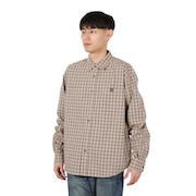 (メンズ)PLAID 長袖 シャツ 101251014002-BEIGE