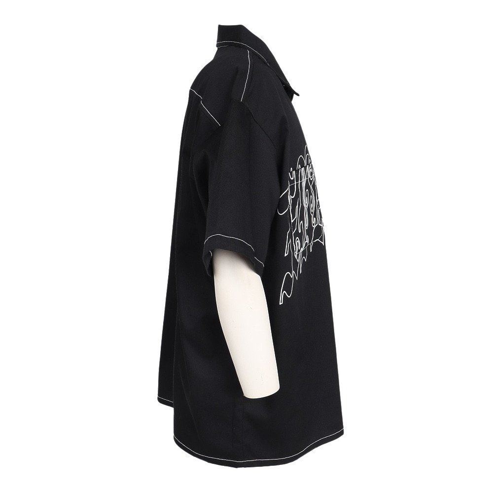 エクストララージ（XLARGE）（メンズ）OLD ENGLISH 半袖ワークシャツ 101251014004-BLACK