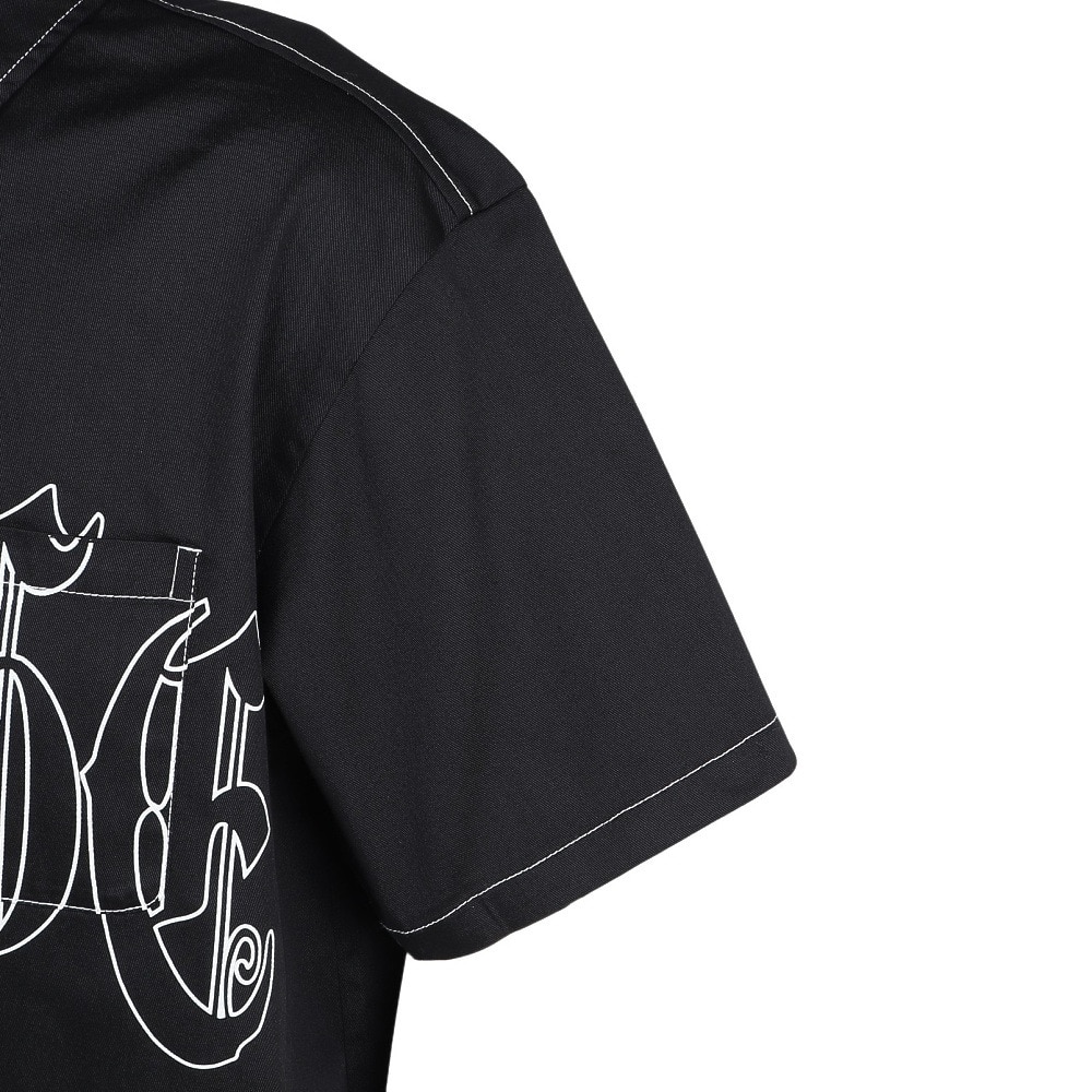 エクストララージ（XLARGE）（メンズ）OLD ENGLISH 半袖ワークシャツ 101251014004-BLACK