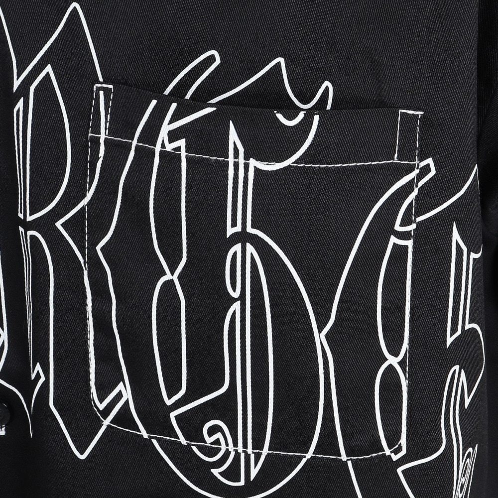 エクストララージ（XLARGE）（メンズ）OLD ENGLISH 半袖ワークシャツ 101251014004-BLACK