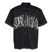 (メンズ)OLD ENGLISH 半袖ワークシャツ 101251014004-BLACK