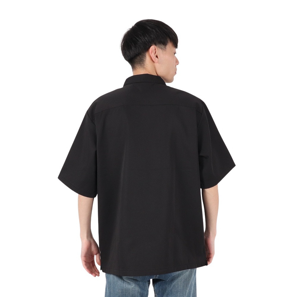 ベンデイビス（BEN DAVIS）（メンズ）ハーフジップ 半袖シャツ 25580030-BLK