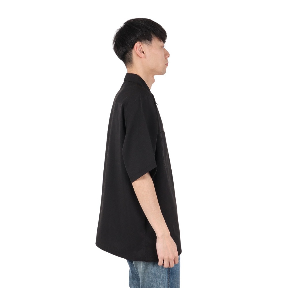 ベンデイビス（BEN DAVIS）（メンズ）ハーフジップ 半袖シャツ 25580030-BLK