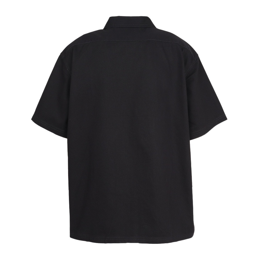 エクストララージ（XLARGE）（メンズ）ジップアップ 半袖 ワークシャツ 101252014001-BLACK