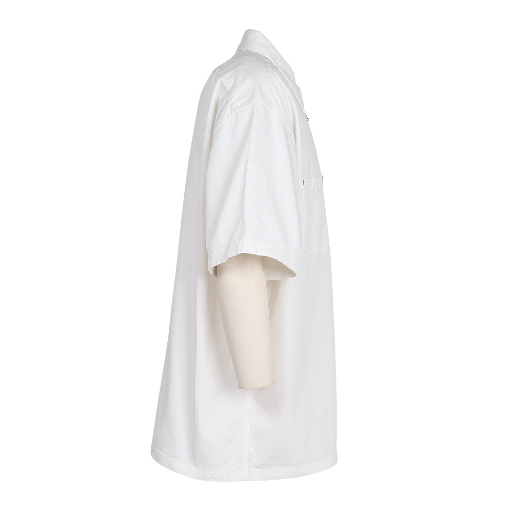 エクストララージ（XLARGE）（メンズ）ジップアップ 半袖 ワークシャツ 101252014001-WHITE