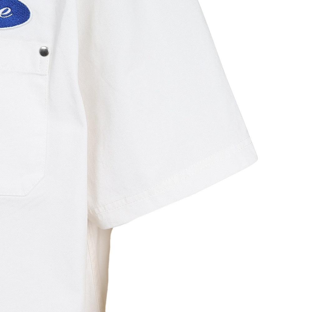 エクストララージ（XLARGE）（メンズ）ジップアップ 半袖 ワークシャツ 101252014001-WHITE