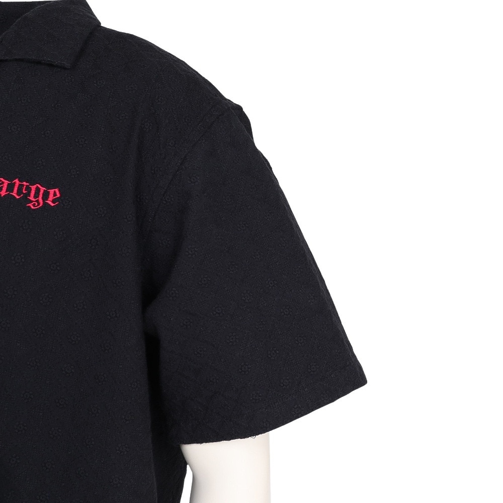 エクストララージ（XLARGE）（メンズ）EMBROIDERED 半袖 レースシャツ 101252014005-BLACK
