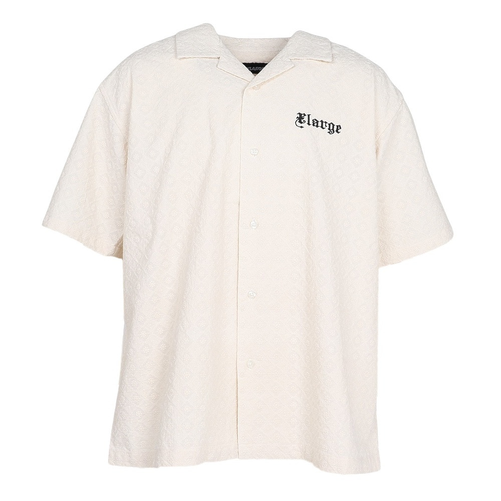 エクストララージ（XLARGE）（メンズ）EMBROIDERED 半袖 レースシャツ 101252014005-OFF WHITE