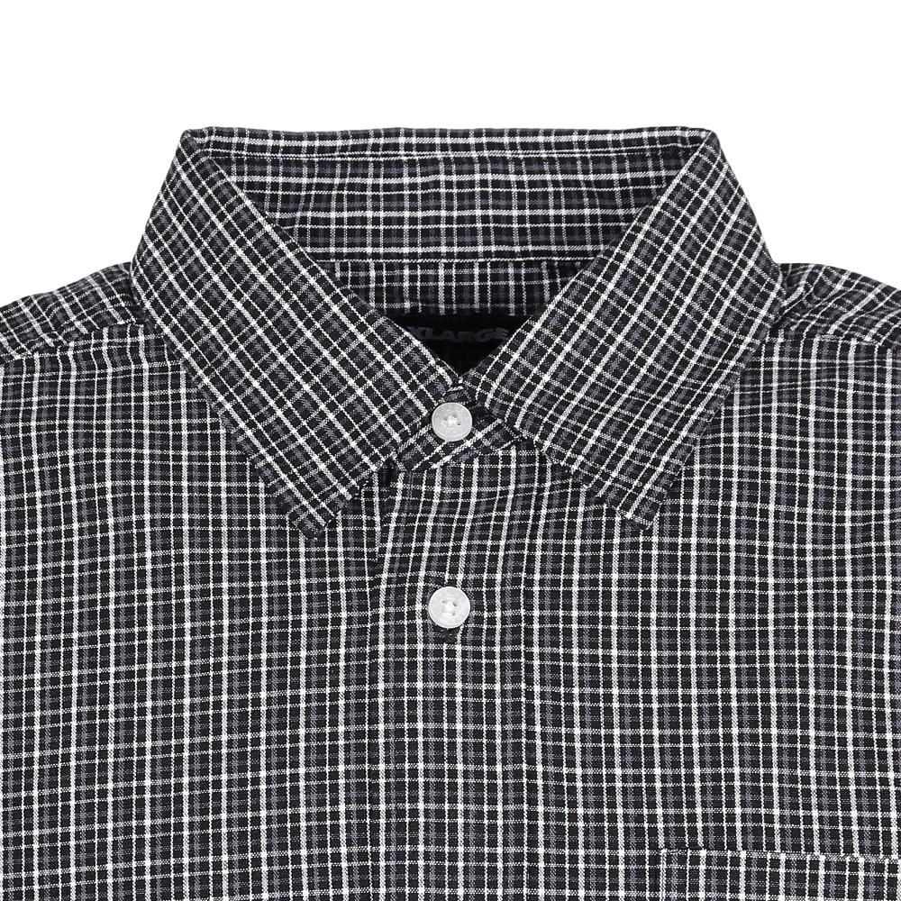 エクストララージ（XLARGE）（メンズ）PLAID 長袖シャツ 101253014003-BLACK