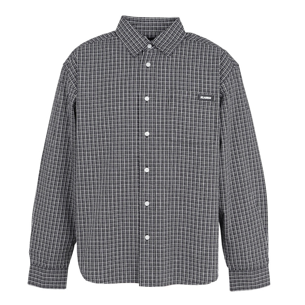 エクストララージ（XLARGE）（メンズ）PLAID 長袖シャツ 101253014003-BLACK