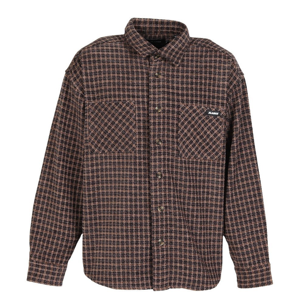 エクストララージ（XLARGE）（メンズ）PLAID 長袖 シャツ 101254014001