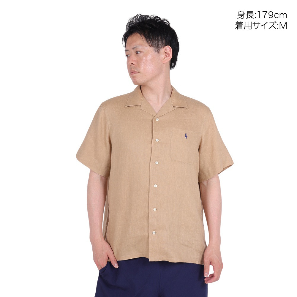 ラルフ ローレン（RALPH LAUREN）（メンズ）クラシック フィット リネン キャンプ 半袖シャツ MNPOWOV1N820761250