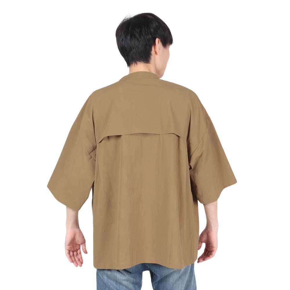 ラッセル（RUSSELL）（メンズ）CORDURA ノーカラーシャツ RBM22S0006 BRN