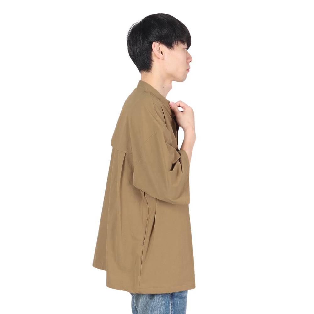ラッセル（RUSSELL）（メンズ）CORDURA ノーカラーシャツ RBM22S0006 BRN