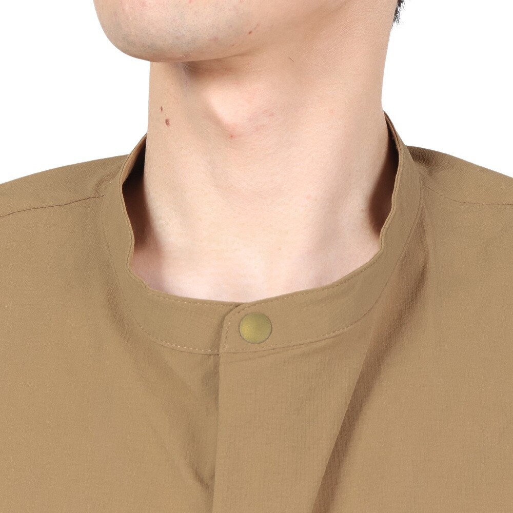 ラッセル（RUSSELL）（メンズ）CORDURA ノーカラーシャツ RBM22S0006 BRN