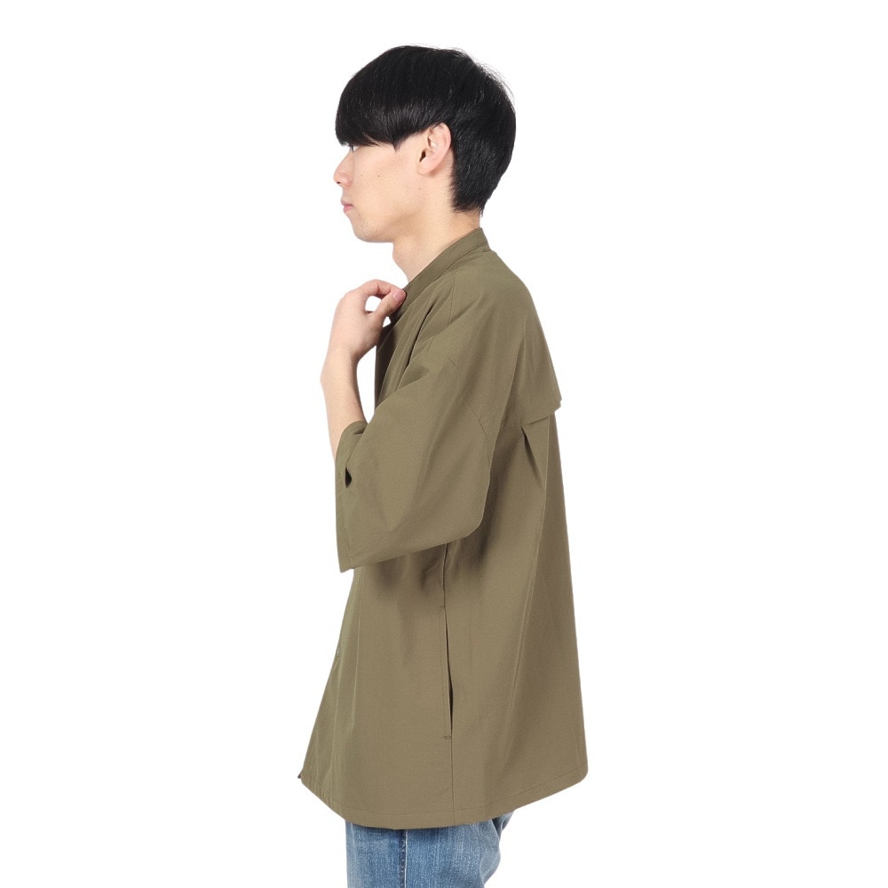 ラッセル（RUSSELL）（メンズ）CORDURA ノーカラーシャツ RBM22S0006 KHK